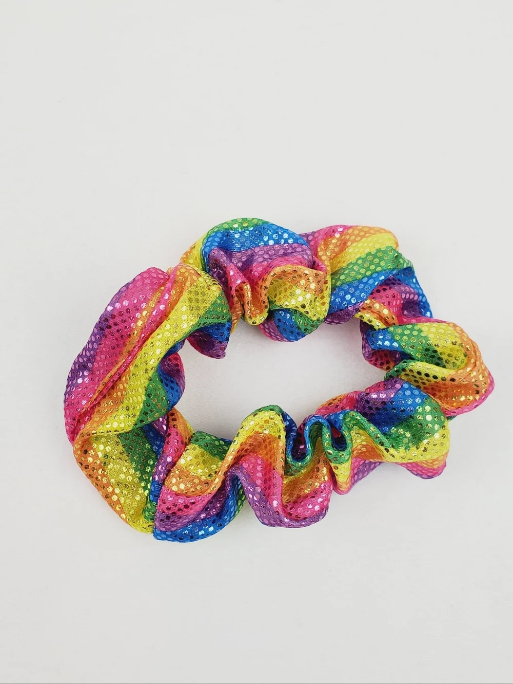 4 FOR $15  💕 Metallic Rainbow Scrunchie Hair Accessories
